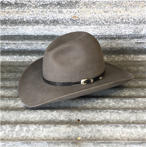 LOW GUS BELLY CURL 3.75" CHARCOAL WITH BLACK WILDROSE HATBAND