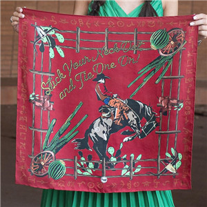 Stick Your Neck Out Red Shorty 100% Twill Silk Scarf