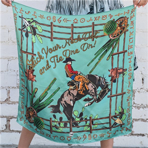 Stick Your Neck Out Mint Shorty 100% Twill Silk Scarf