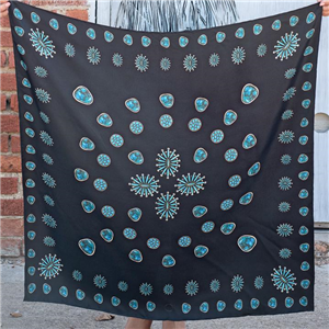 The Gallop Black Long Tall 100% Satin Silk Scarf