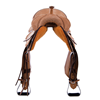 Burns Russet RO Barrel Saddle- Notched- DHD Border
