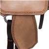 Burns Russet RO Barrel Saddle- Notched- DHD Border