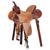 Burns Chestnut SO/Russet RO Barrel Saddle- Round- D. Daisy FC