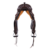Burns 1/8 Chocolate SO Barrel Saddle-Notched-Celtic Border