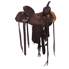 Burns 1/8 Chocolate SO Barrel Saddle-Notched-Celtic Border