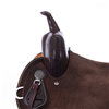 Burns 1/8 Chocolate SO Barrel Saddle-Notched-Celtic Border