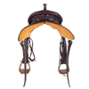 Burns Chocolate SO/RO Barrel Saddle- Round-Sunny D FC