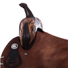 Burns  Russet SO Chestnut RO - Round - 1/8 Full Sunflower w/ Chocolate Painted Background - Standard