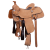Burns Russet RO Team Roper - Conventional - No Tooling -Standard Binding - Chocolate Inlay    