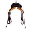 Burns Chocolate SO/RO Barrel Saddle- Round- 1/2 Wyo FC- Deeter Border- Standard Binding