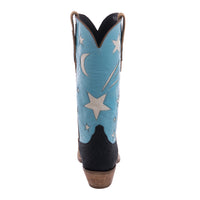 Ladies 12" Dunn Pig Black Elephant Counter Emerald Bone Star Cowboy Boot