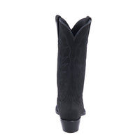 Ladies Black Nubuck Burnished Winn Cowboy Boots