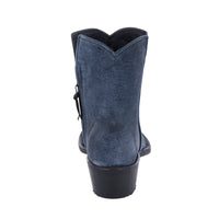 Ladies Navy Break Lamb Short Boots