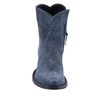 Ladies Navy Break Lamb Short Boots
