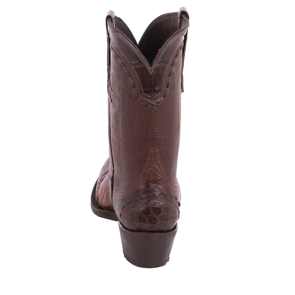 Ladies 10" Kango Ostrich Alligator Tipped Cowboy Boots