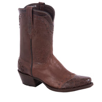 Ladies 10" Kango Ostrich Alligator Tipped Cowboy Boots