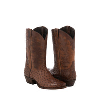 Men's Kango Ostrich, and Whiskey Bison Cowboy Boot