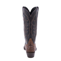 Ladies Cowboy 13" Cigar Pullup Caiman Black Cherry Top Winn Stitch