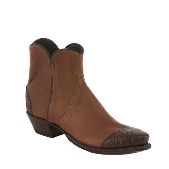 Ladies British Tan Nile Wingtip, Short Boot