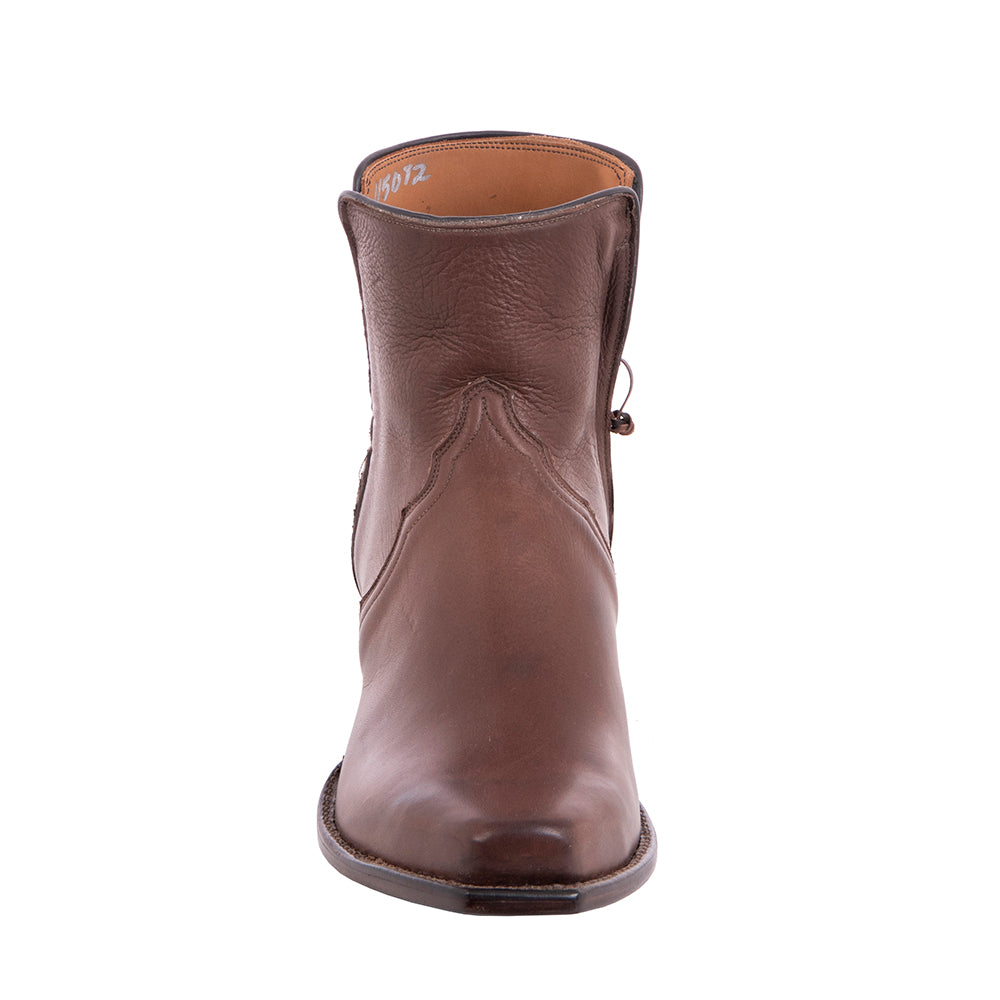 Men's Short Brown Aniline Cowboy Boot