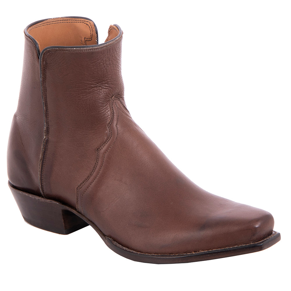 Men's Short Brown Aniline Cowboy Boot