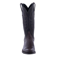 Ladies Chocolate Lizard Winn Stitch Cowboy Boots with Mini Vibram