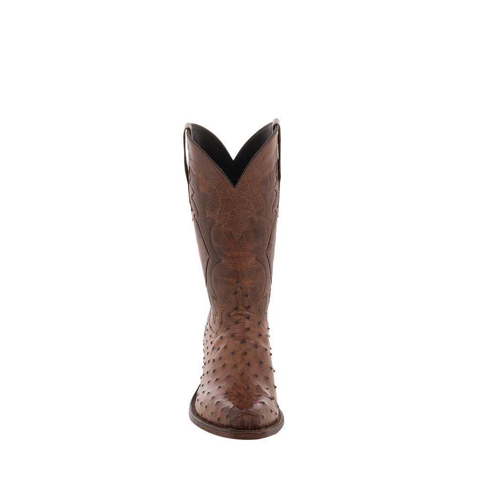 Men's Kango Ostrich, and Whiskey Bison Cowboy Boot