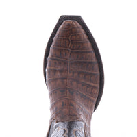 Ladies Cowboy 13" Cigar Pullup Caiman Black Cherry Top Winn Stitch