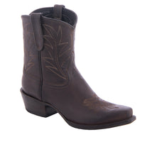 Ladies 8-1.5 Tobac Goat Winn Stitch TB2 Cowboy Boot