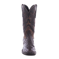 Ladies Cowboy 12-2 Kango Full Quill Ostrich/Canella Goat Fern Inlay Spur Lip and Heavy Sole