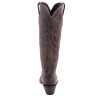 Ladies 17" Tobac Goat Winn Stitch Cowboy Boot