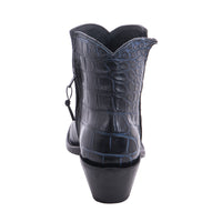 Ladies Short Two Tone Navy Nile Boot