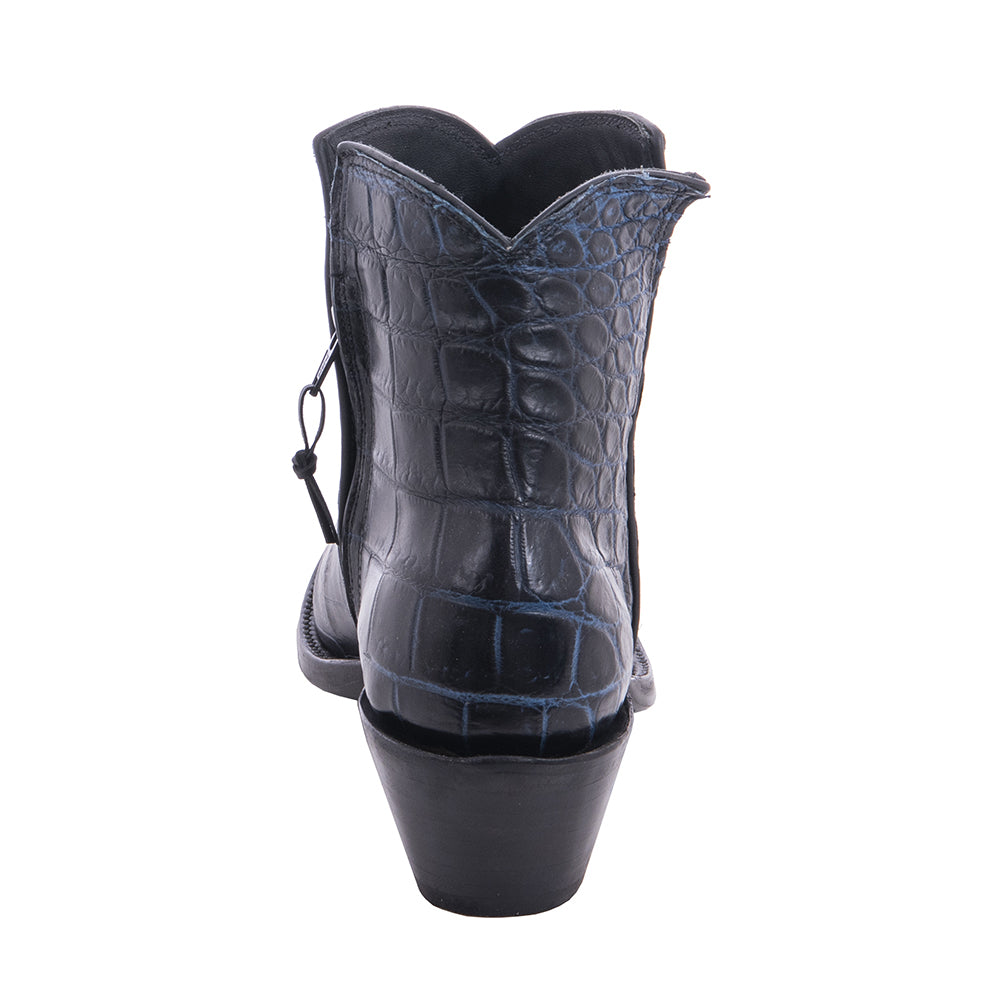 Ladies Short Two Tone Navy Nile Boot