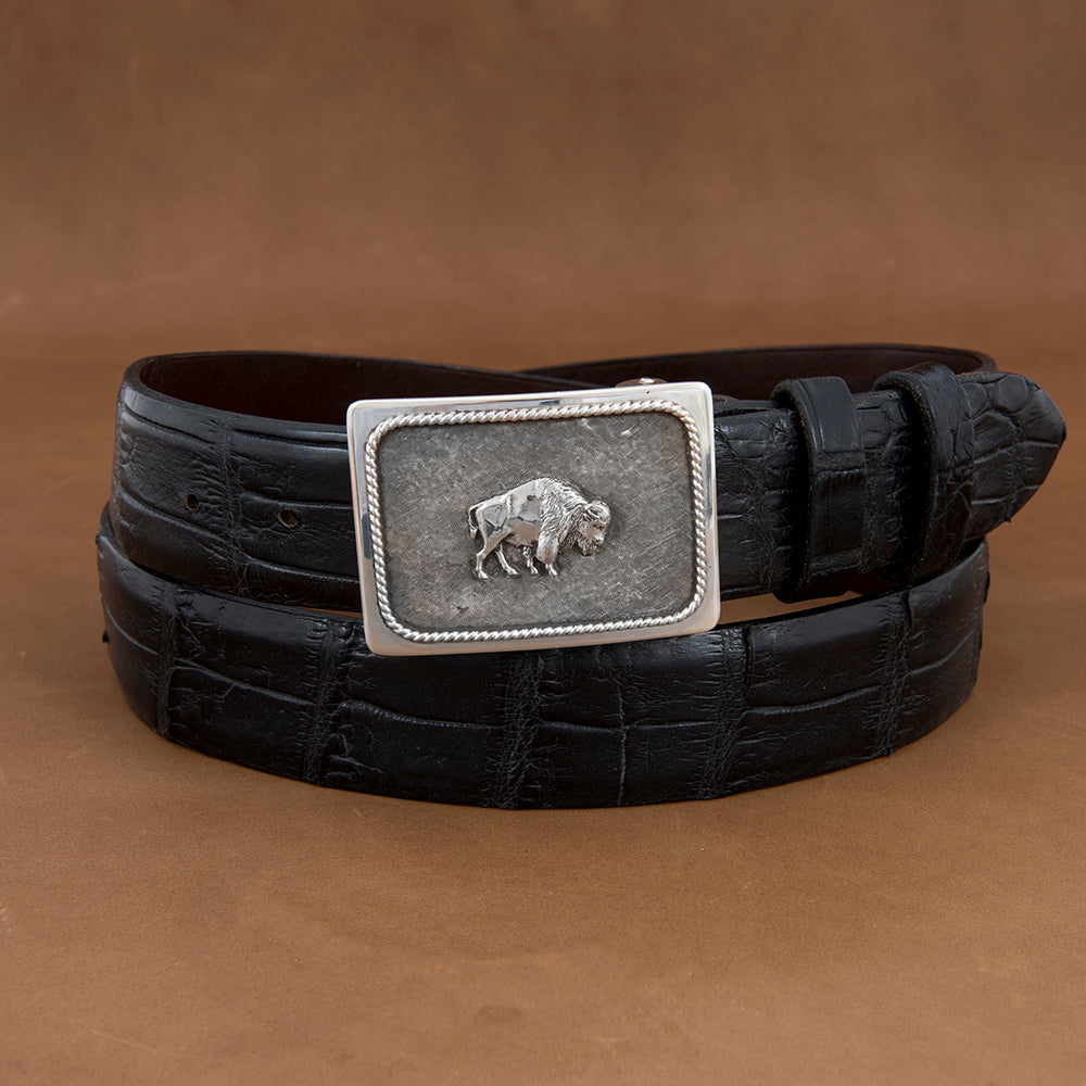 Grove Heavy Matte Buckle with Bison