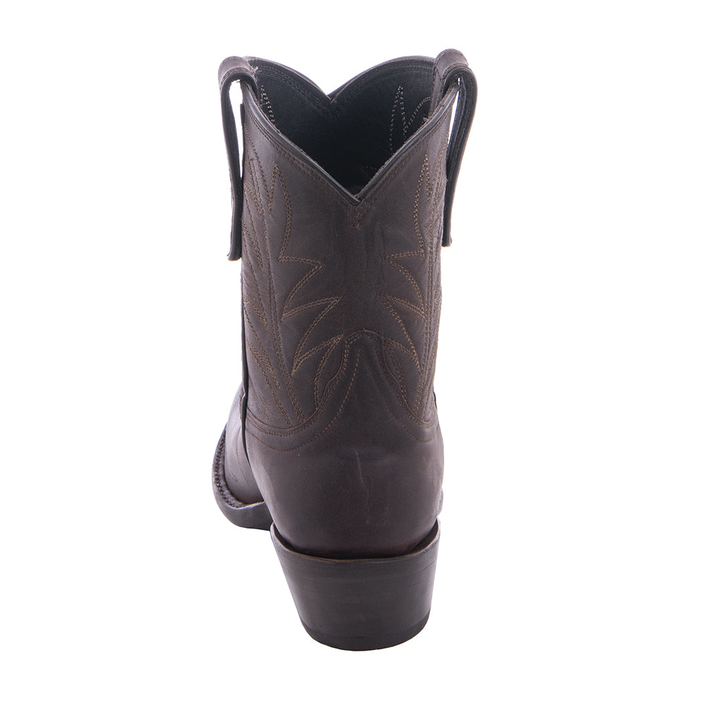Ladies 8-1.5 Tobac Goat Winn Stitch TB2 Cowboy Boot