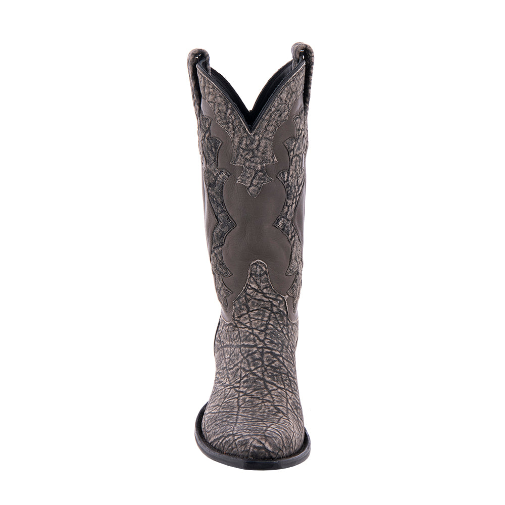 Ladies Grey Safari Elephant Cowboy Boots