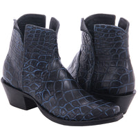 Ladies Short Two Tone Navy Nile Boot