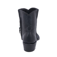 Ladies Short Black Break Aniline Cowboy Boot