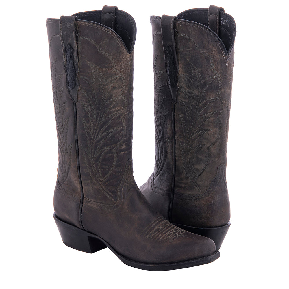 Ladies 13" Grey Goat Winn Cowboy Boot