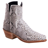 Ladies All Over Natural Python Short Boots