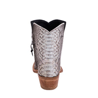 Ladies All Over Natural Python Short Boots