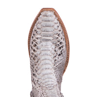 Ladies All Over Natural Python Short Boots
