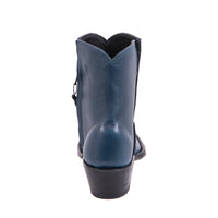 Ladies Blue British Aniline Short Boots