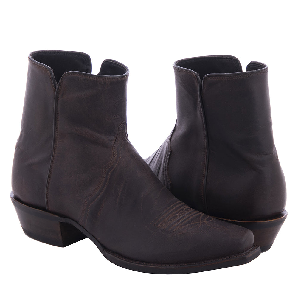 Men's Short Zip Tobac Goat with Toe Bug