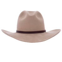 BROWN WEATHERED LEATHER SLINGSHOT HAT BAND