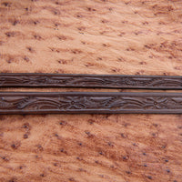 Wild Rose Hatband Chocolate Leather