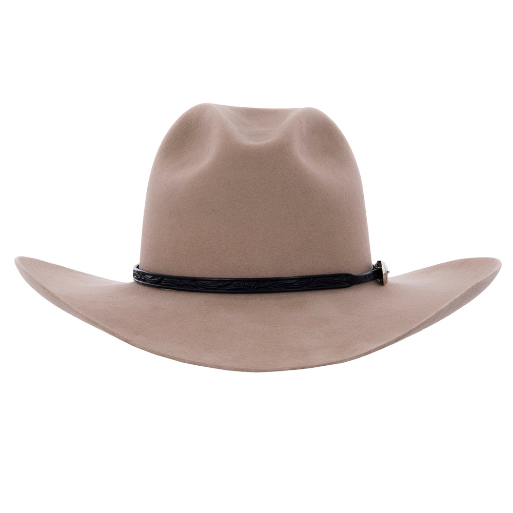 BLACK WILD ROSE TOOLED HAT BAND