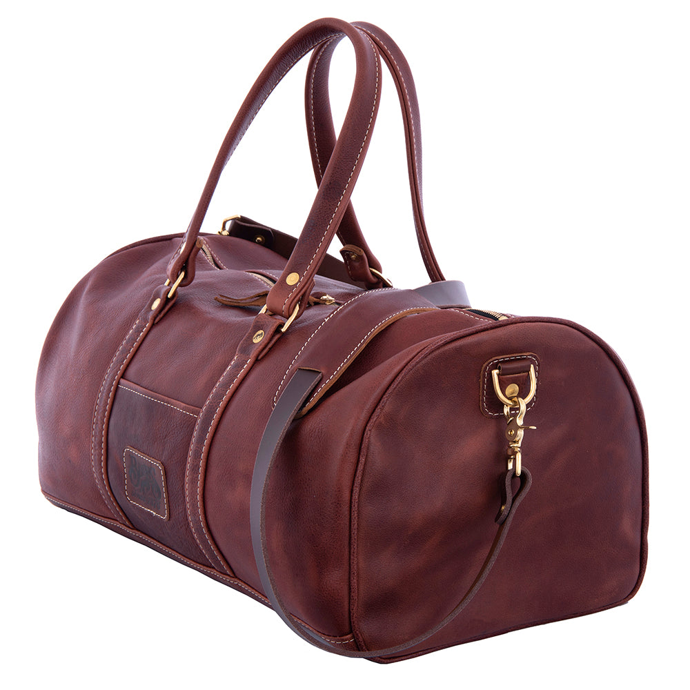 BURNS MEDIUM BROWN DUFFLE BAG