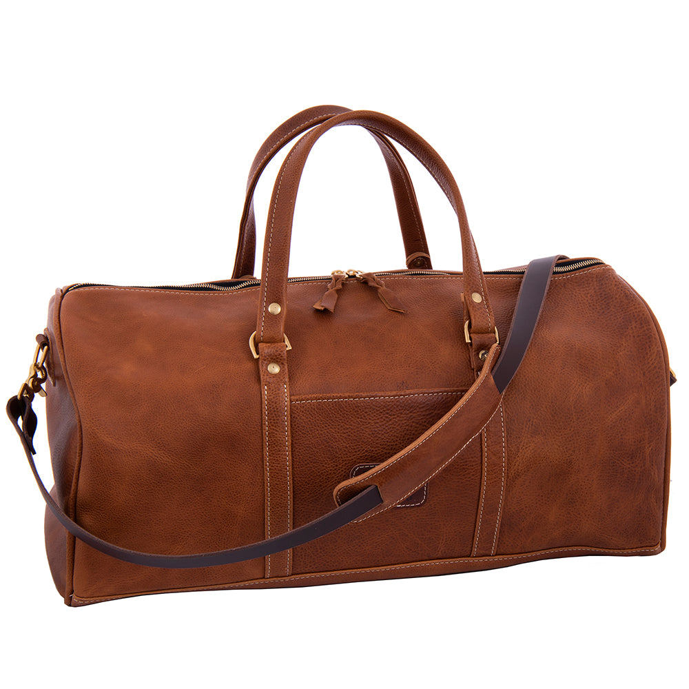 LARGE SADDLE TAN DUFFLE BAG