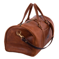 LARGE SADDLE TAN DUFFLE BAG
